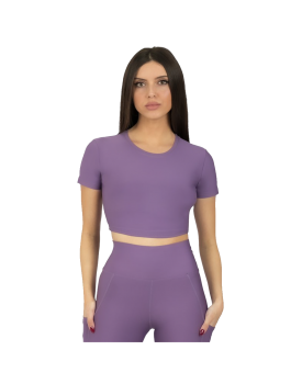 حمالة صدر رياضيه ليلكي - كم قصير 