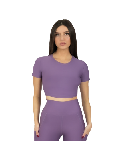 حمالة صدر رياضيه ليلكي - كم قصير 